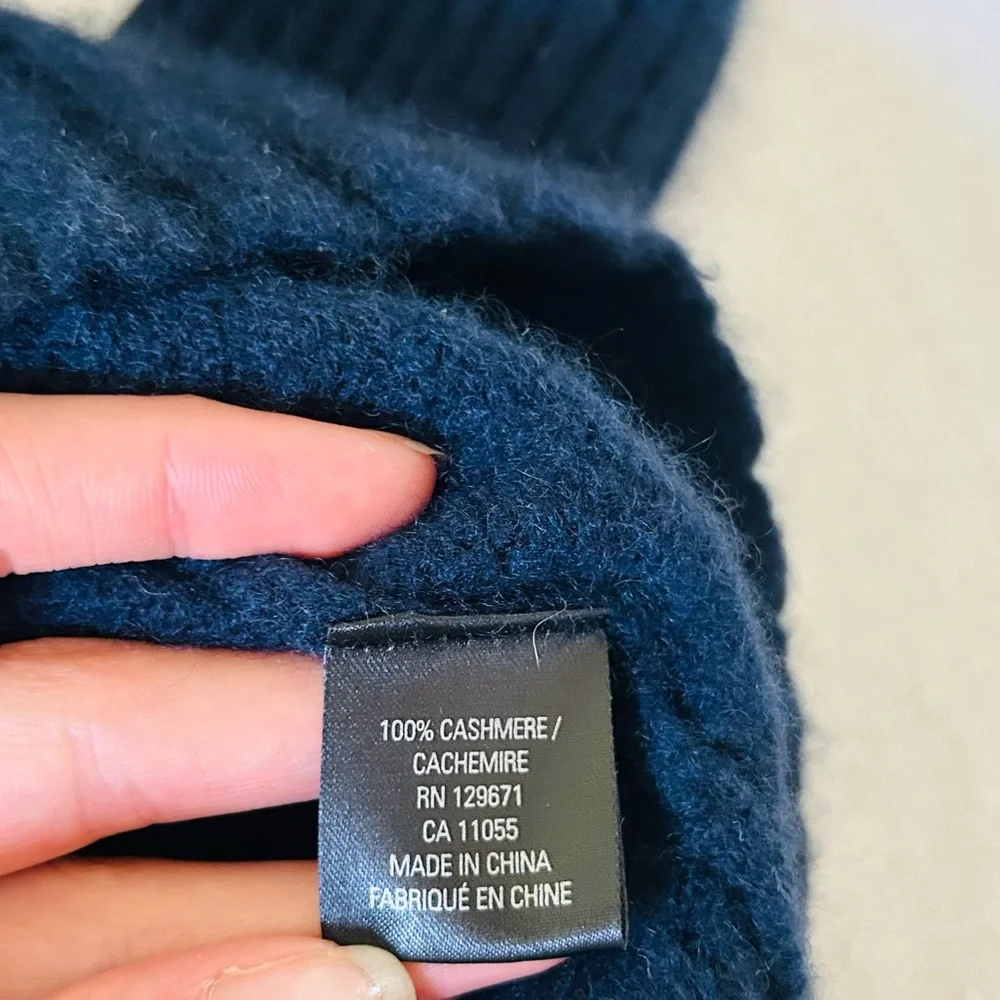 360Cashmere Maikee Navy Cashmere Sweater Small